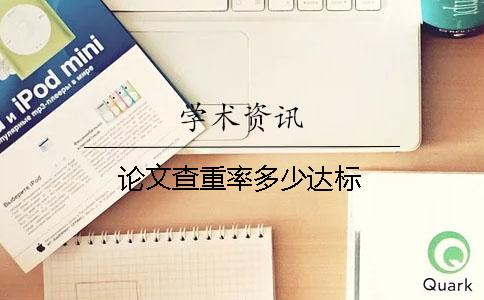 論文查重率多少達標