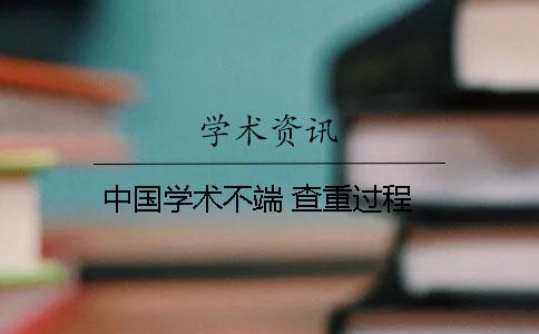中國學術(shù)不端 查重過程