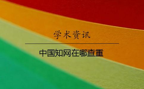中國學術在哪查重
