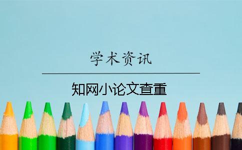 學(xué)術(shù)小論文查重