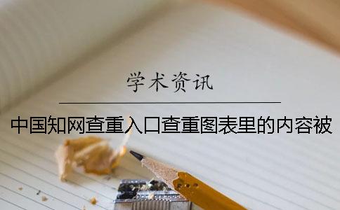 中國學(xué)術(shù)查重入口查重圖表里的內(nèi)容被顯示抄襲了怎么樣改重？