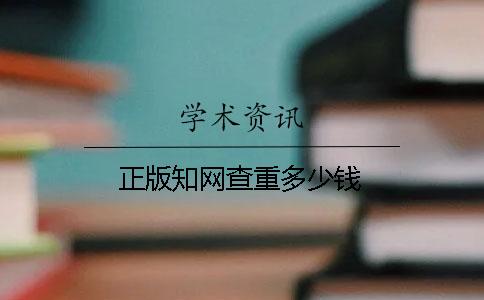 正版學術查重多少錢